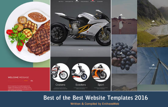 Best of the Best Website Templates 2016