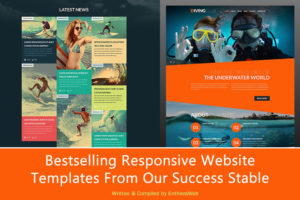 Bestselling Responsive Website Templates From Our Success Stable