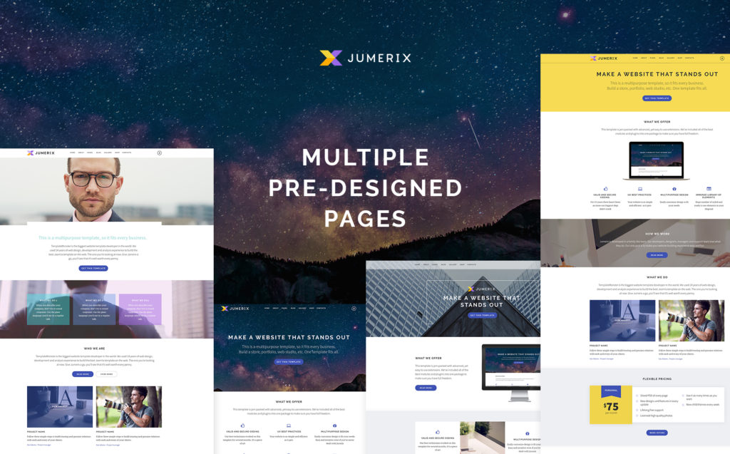 Jumerix   multipurpose joomla template