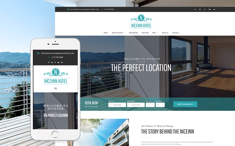 Niceinn   small hotel responsive wordpress theme