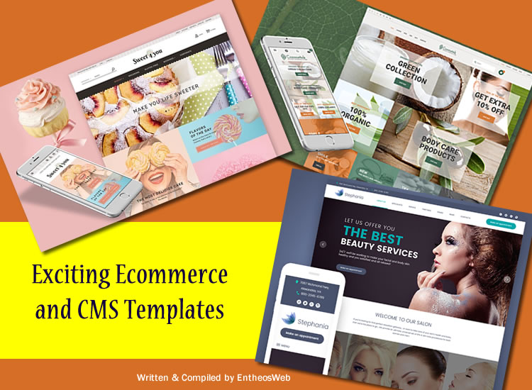 Exciting ecommerce and cms templates