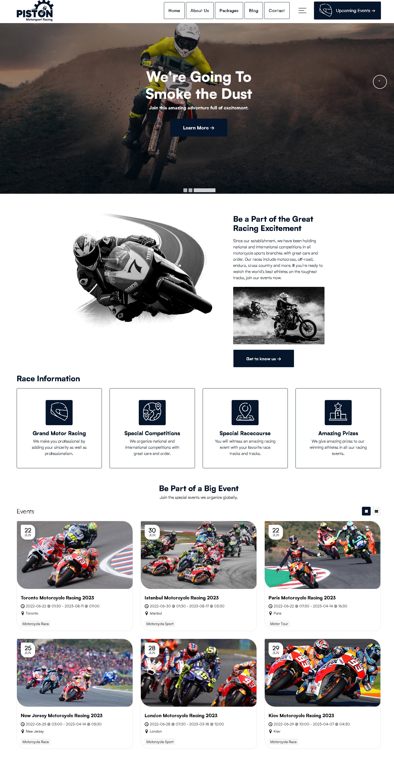 Piston   motorsport racing wordpress theme