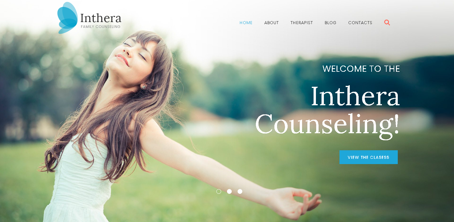 Inthera   counseling centre wordpress theme