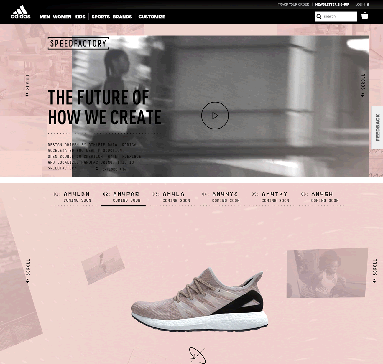 Adidas website