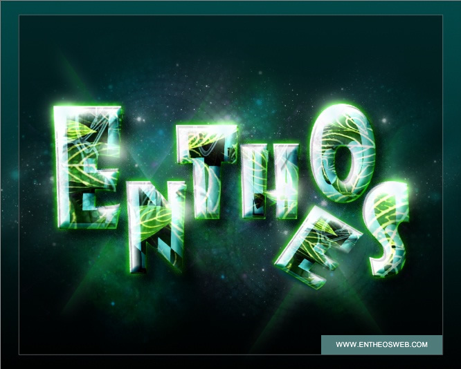Glossy Text Effect Photoshop Tutorial