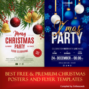 Best Free & Premium Christmas Posters and Flyer Design Templates