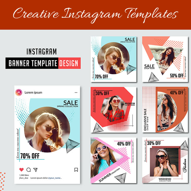Creative instagram templates