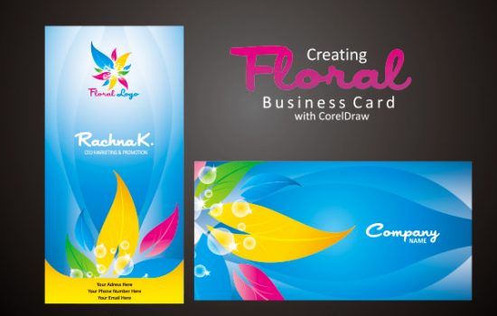 Business card design in Coreldraw