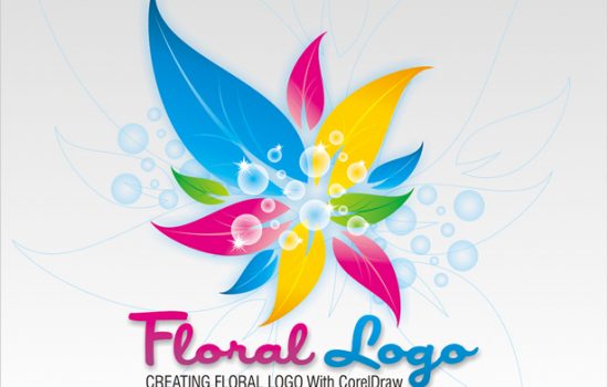 Colorful Floral Logo Design In Corel Draw