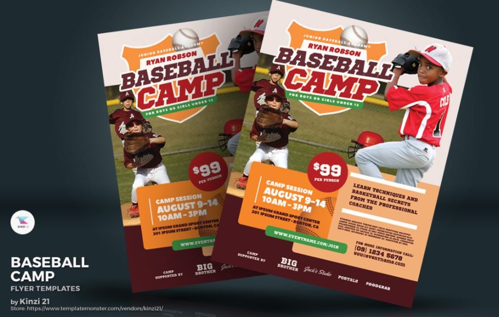 Image | creative ready made sports camp flyer templates | entheosweb Image