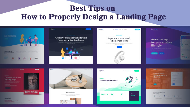 Best tips on how to properly design a landing page