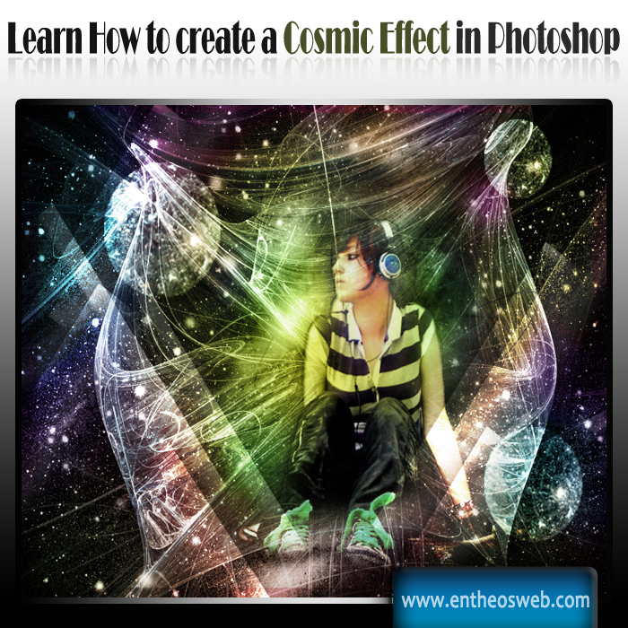 Colorful cosmic effect in photoshop main 1