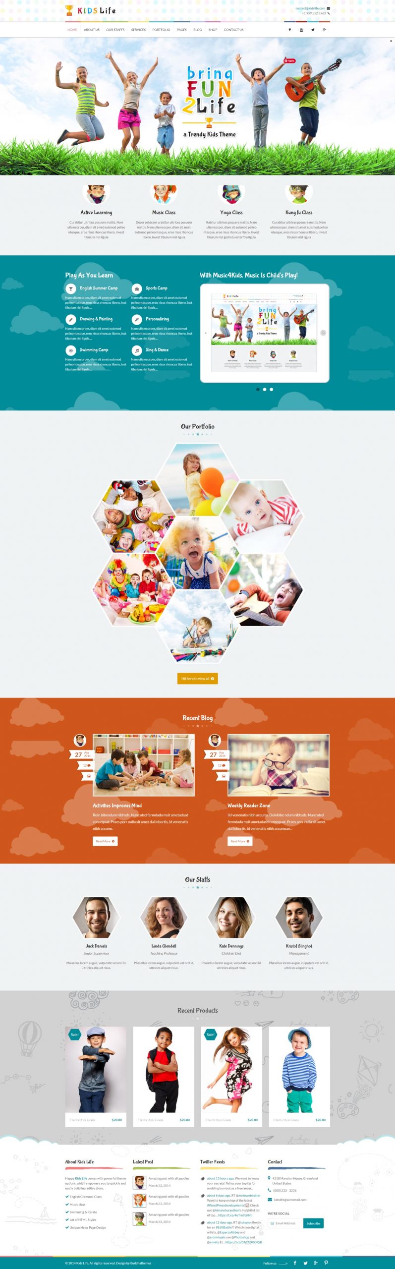 Kids life   a trendy and fun kids html5 template with amazing animation and parallax effect