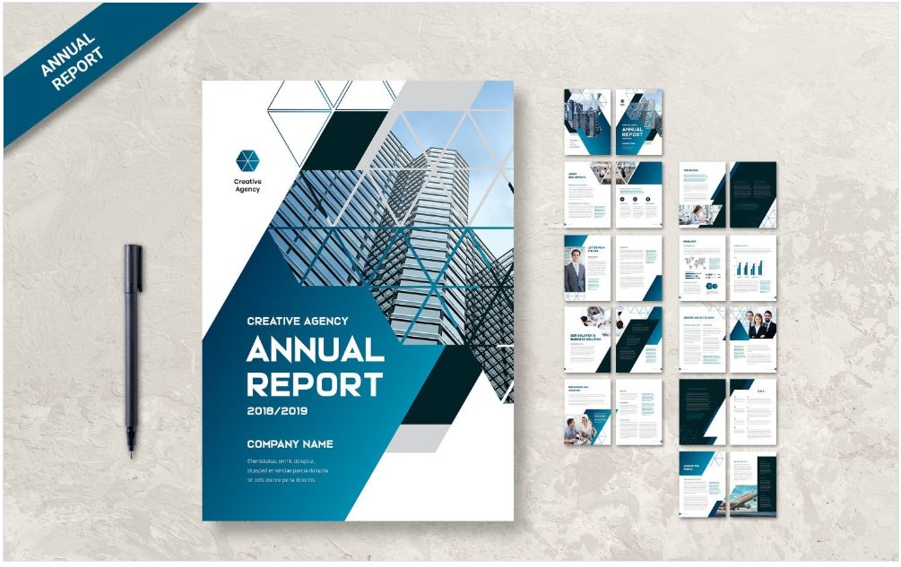 Creative and Modern Company Brochure and Annual Report Templates