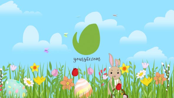 Spring easter reveal after effects video template