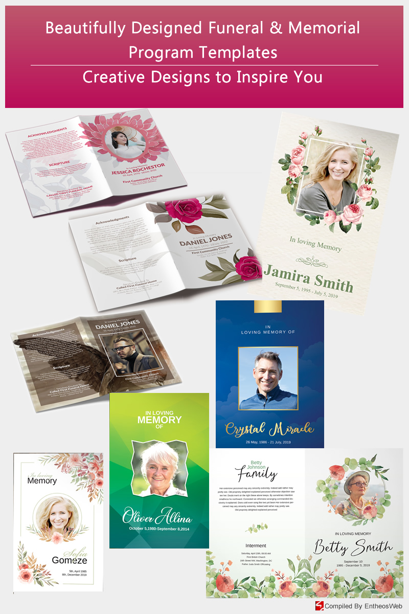 Beautifully Designed Funeral & Memorial Program Templates - Creative Designs to Inspire You