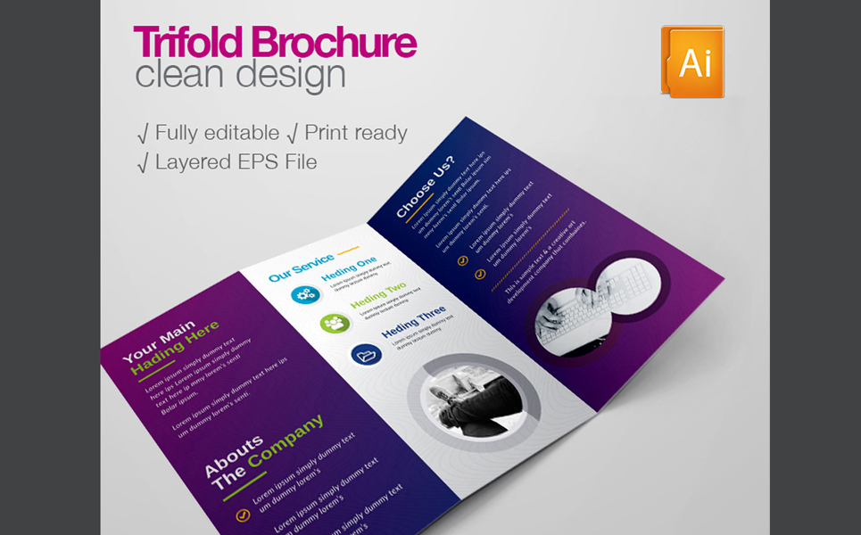 Image | Creative Brochure Design Ideas Geometric Shapes and More | Entheosweb Image