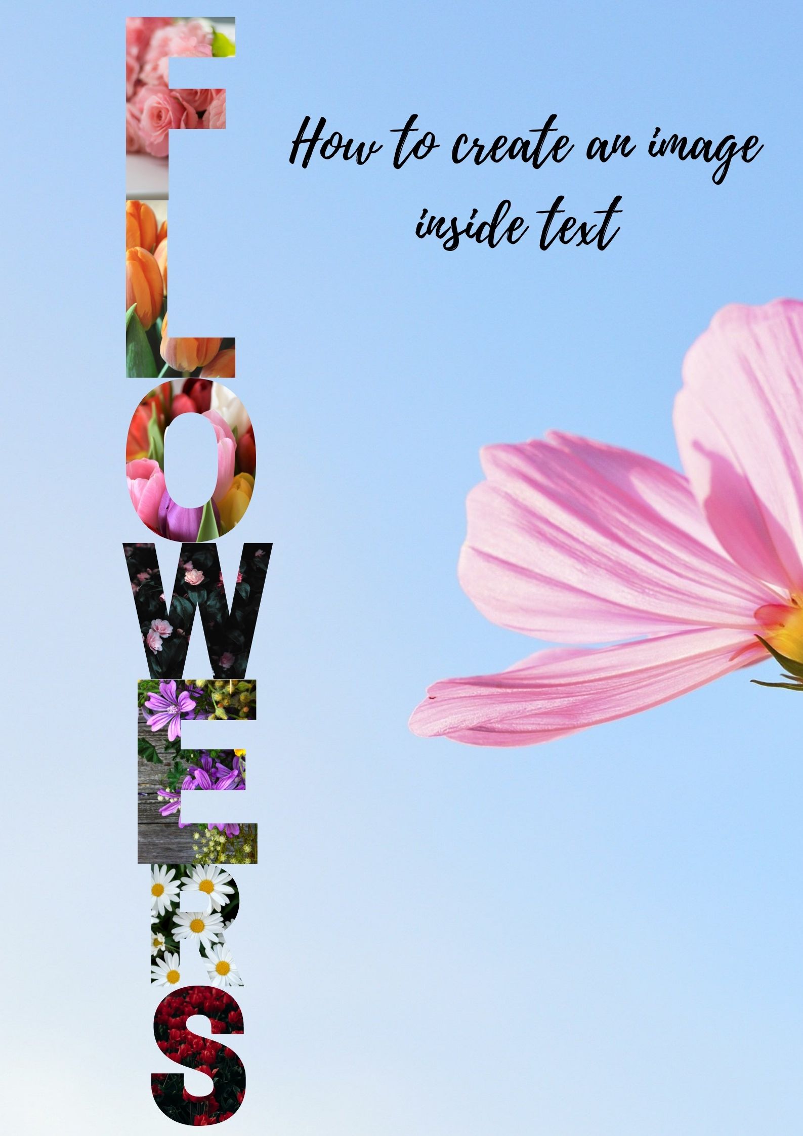 How to Create and Image Inside Text | How to Create an Image Inside Text in Canva | Entheosweb How to create and image inside text