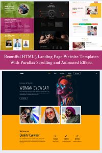 Beautiful Responsive HTML5 Landing Page Website Templates With Parallax Scrolling And Animated Effects