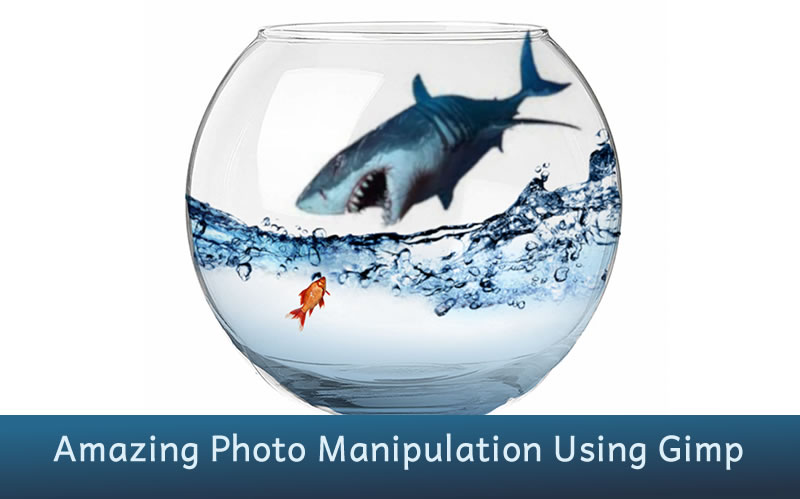 Photo Manipulation in Gimp of a Shark Opening His Mouth to Eat a Goldfish in a Fish Bowl | Photo Manipulation in Gimp  Taj Mahal in a Bottle | Entheosweb Photo manipulation in gimp of a shark opening his mouth to eat a goldfish in a fish bowl