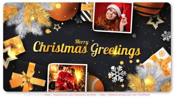 Christmas video animation greeting