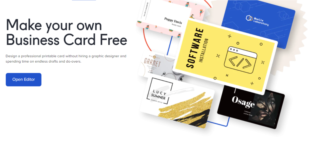 Business card designer by crello