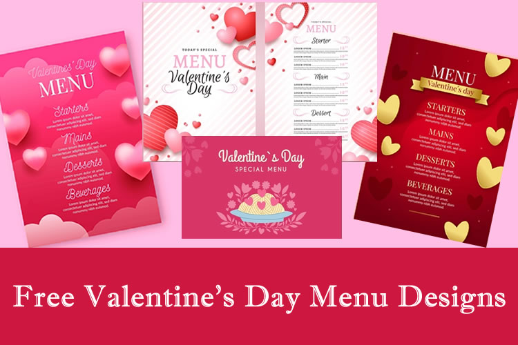 Free valentines day menu designs free valentines day menu designs
