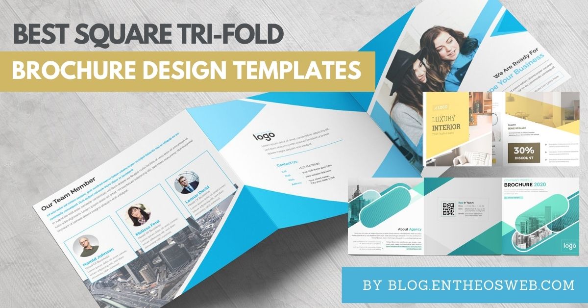 Best Square Tri-fold Brochure Design Templates