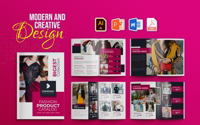 Modern fashion product catalog template 239398 original