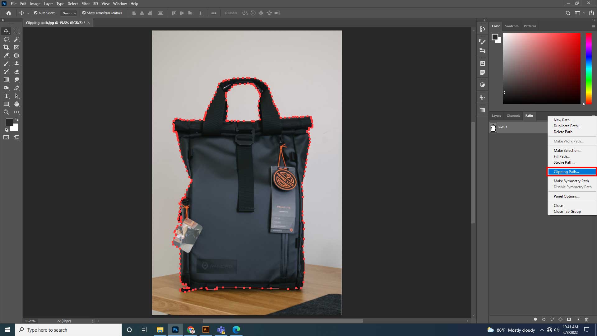 S6 | how to create a clipping path in photoshop | entheosweb S6