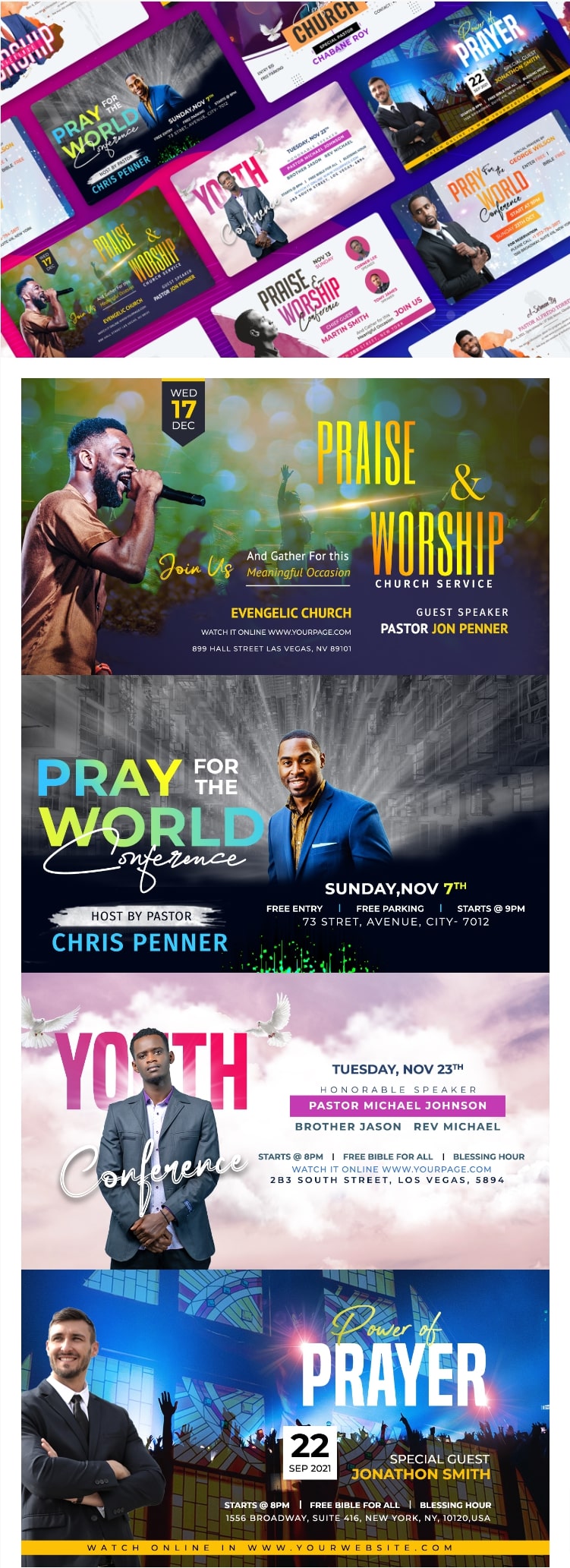 Church christian youtube thumbnails