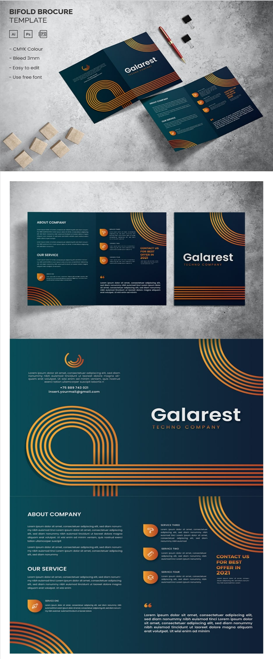 Galarest   bifold brochure