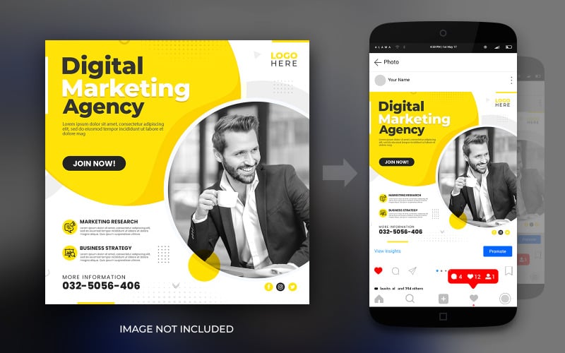 Digital marketing agency or corporate social media post banner flyer design template 265908 original