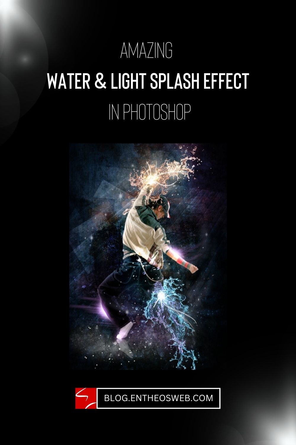 Amazing water  light splash effect in photoshop