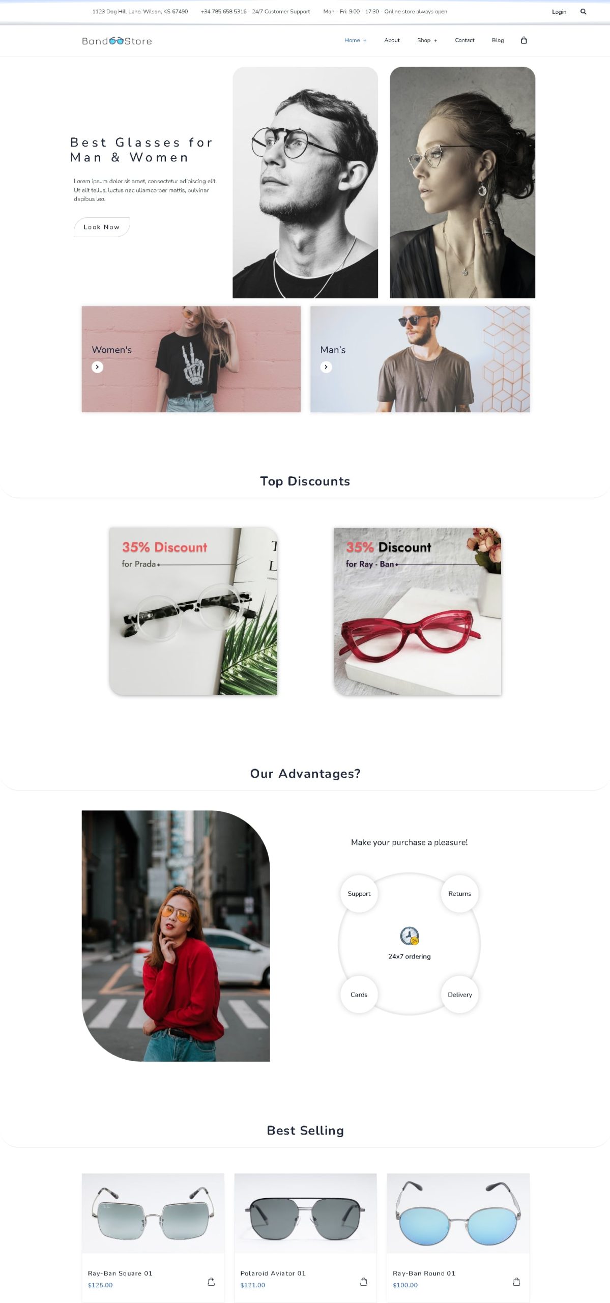 Bond store   eye glasses multipurpose shop woocommerce wordpress theme