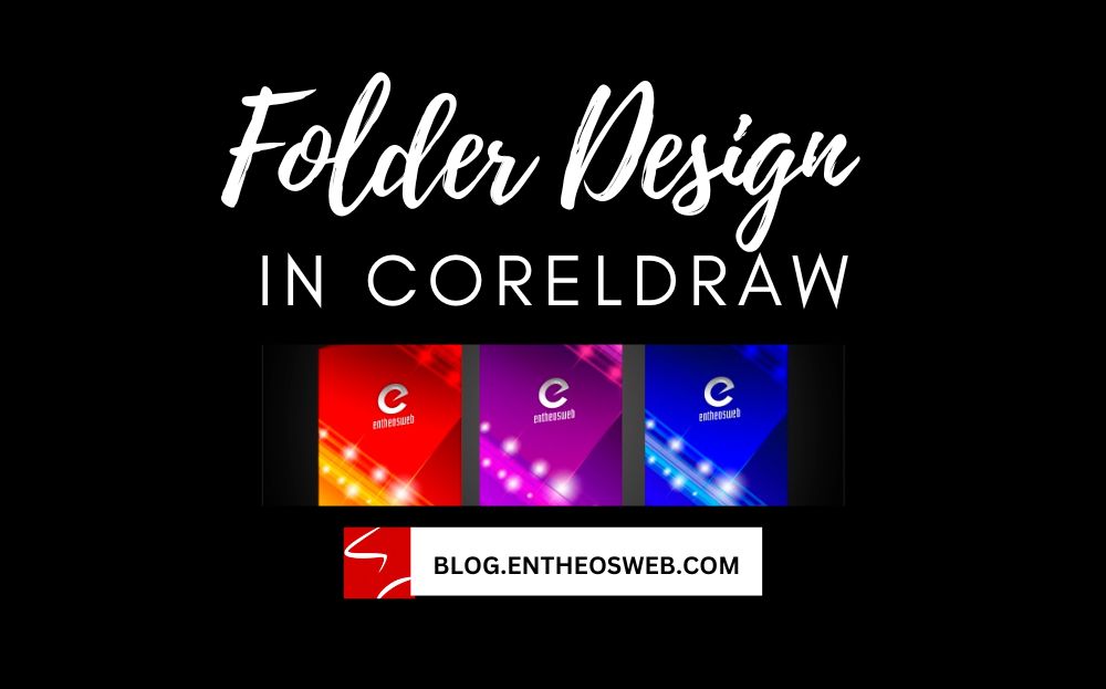 Folder design in corel draw 1000 × 623 px
