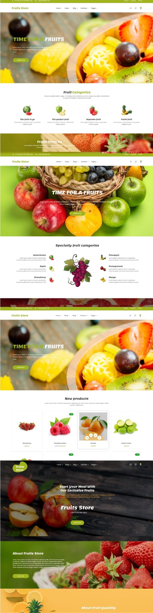 Fruits store   the elementor fruits wordpress theme
