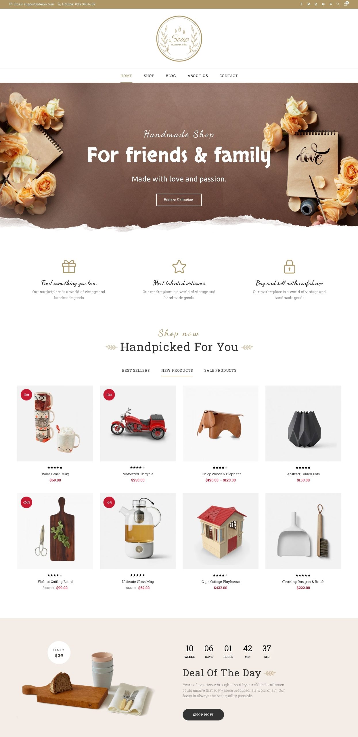 Soap   handmade art store woocommerce wordpress theme