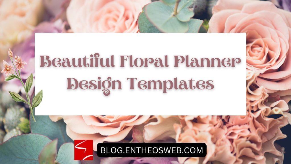 Beautiful floral planner design templates beautiful floral planner design templates