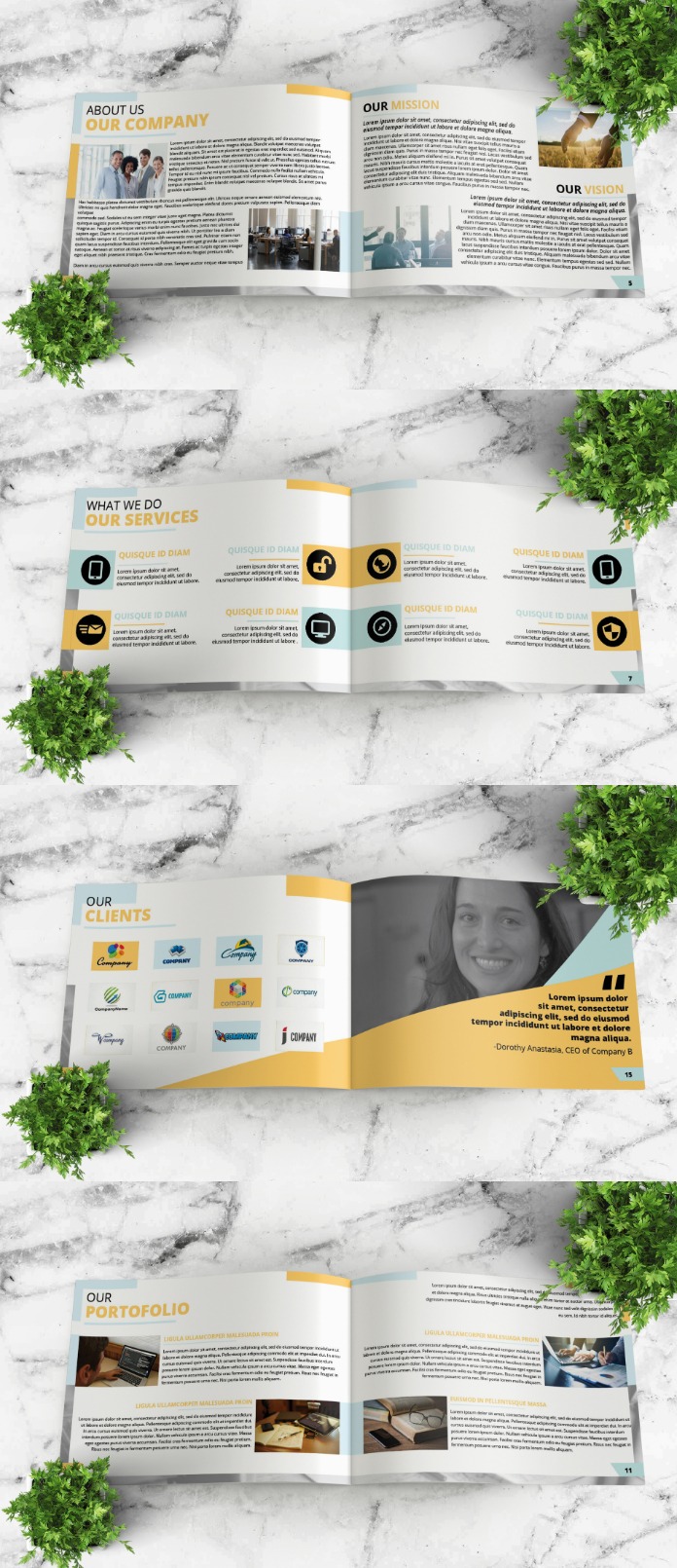 Company profile brochure a4   corporate identity template