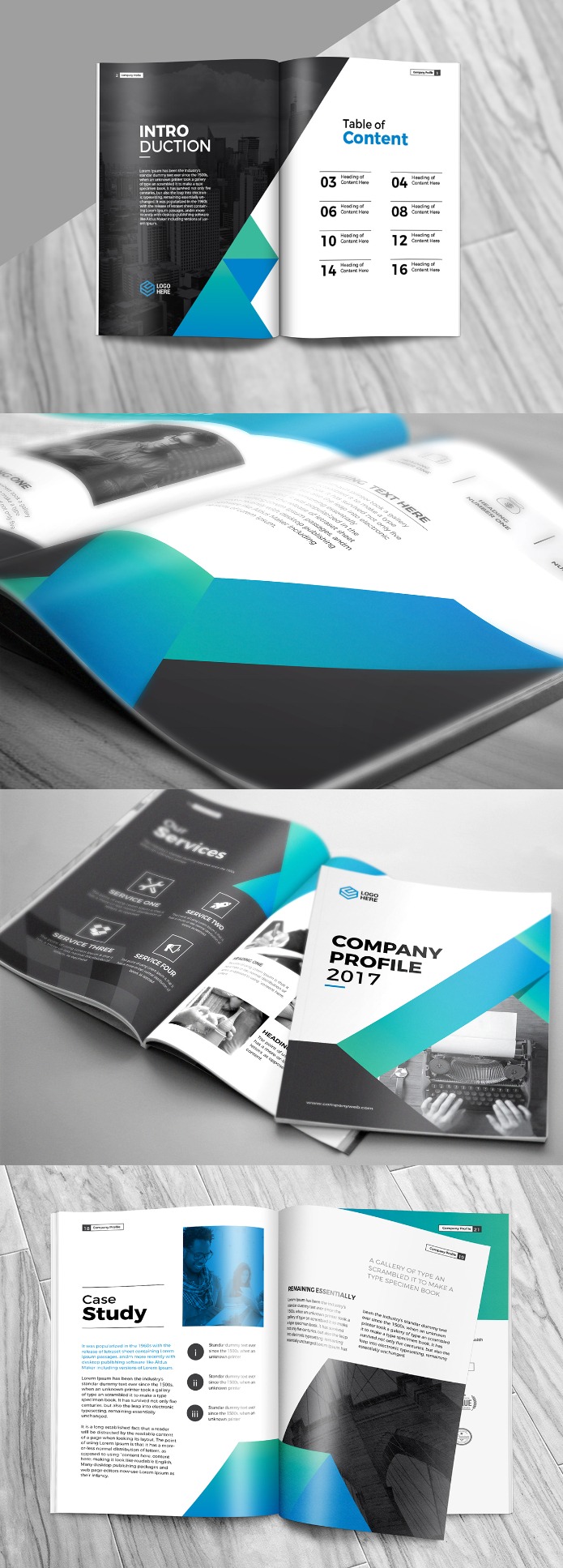 Corporate business profile template file