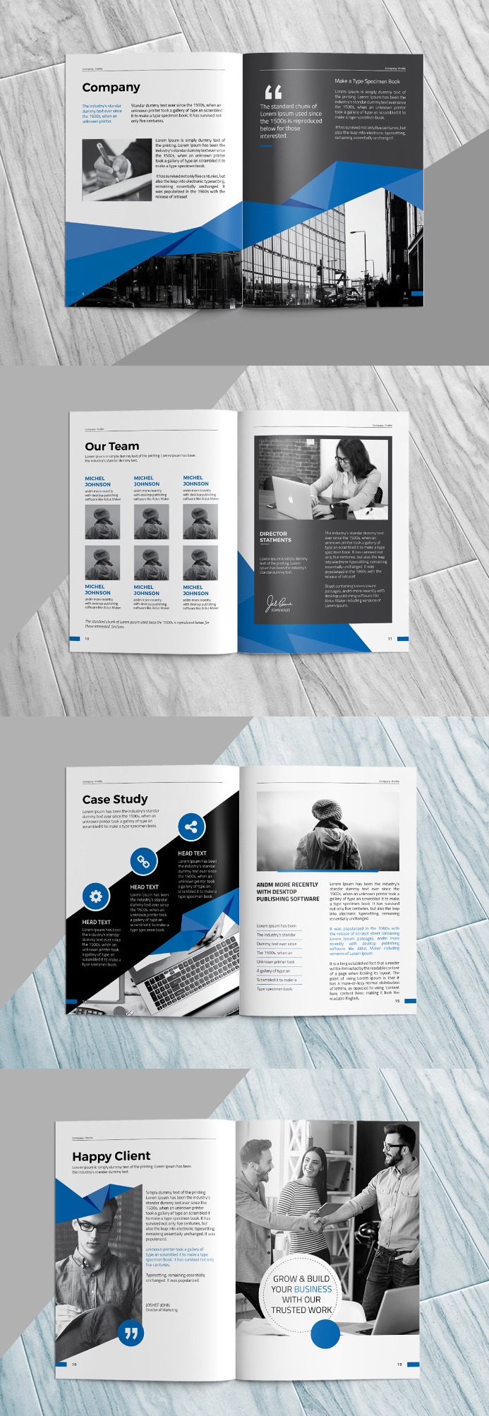 Corporate business profile template