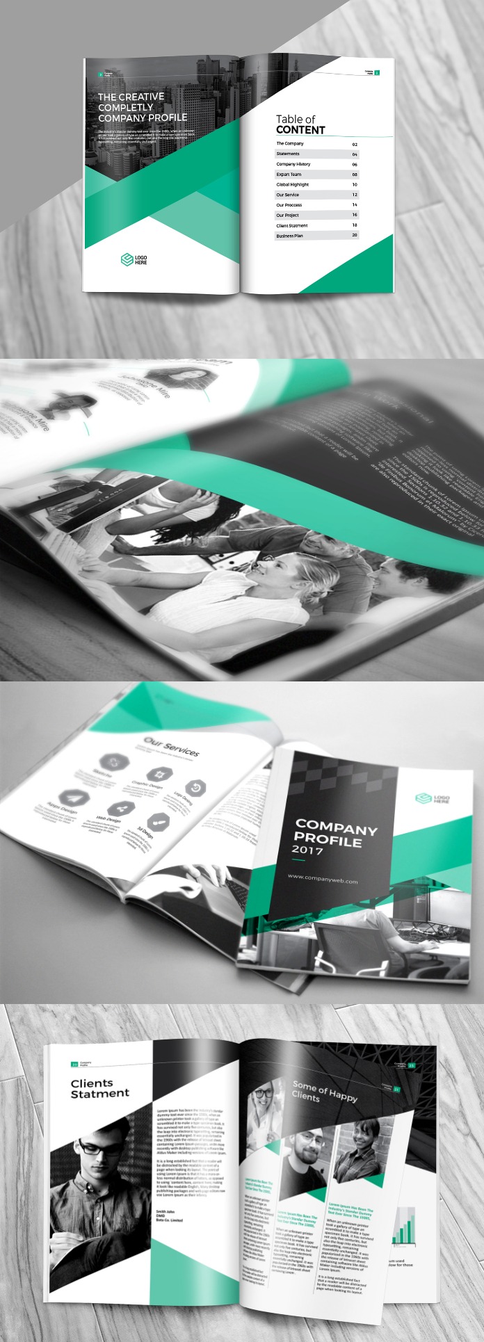Creative corporate business profile template