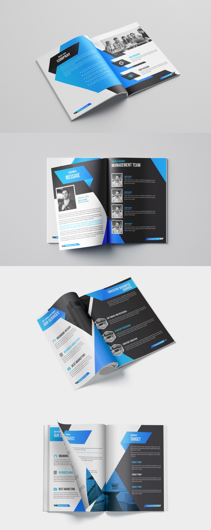 Creative and modern business proposal 16 pages multipurpose brochure template