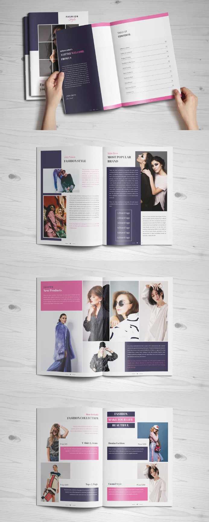 Maine modern fashion   corporate identity template