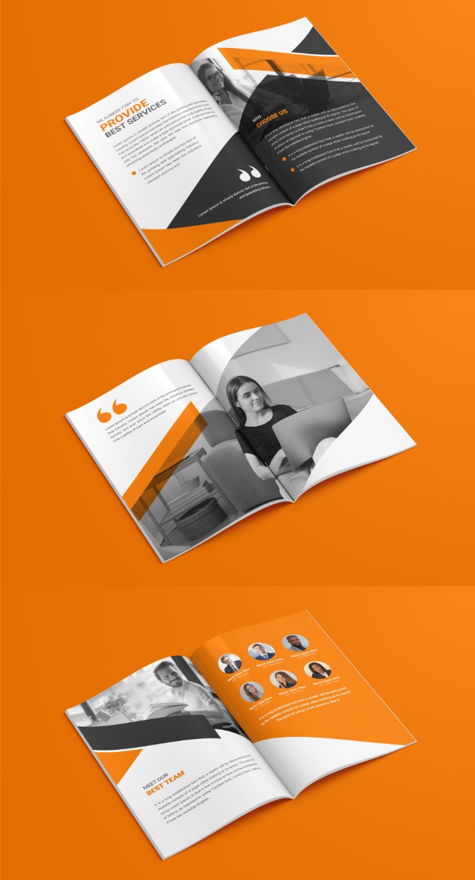 Marketing agency company profile brochure