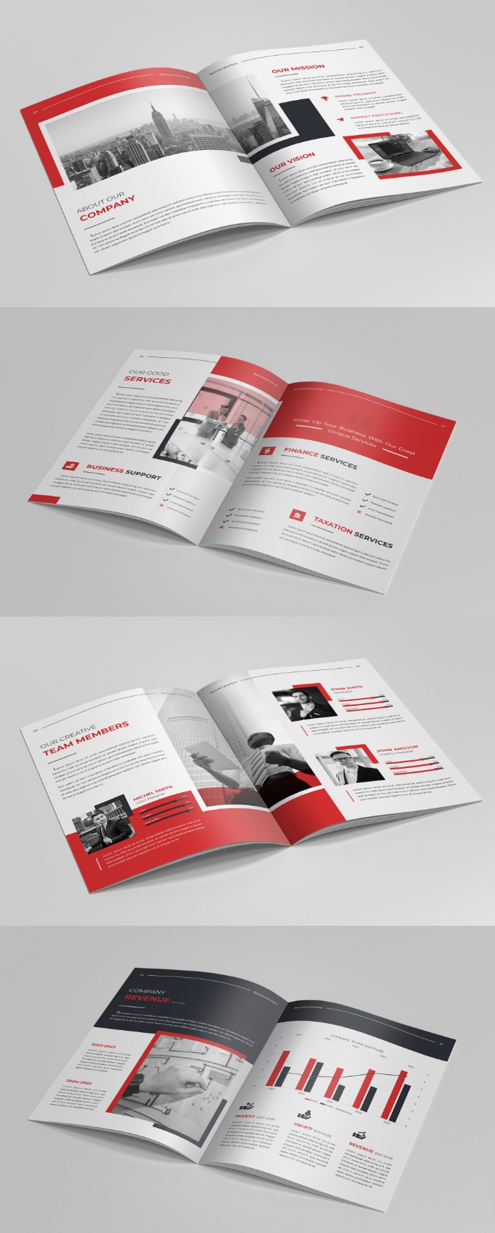 Modern business corporate a4 brochure template layout design minimal professional brochure design