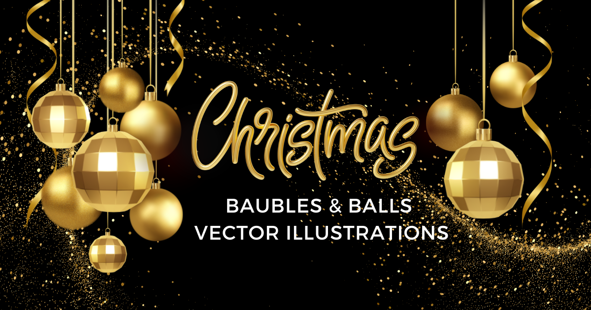 Christmas baubles  balls vector illustrations baubles  balls vector illustrations