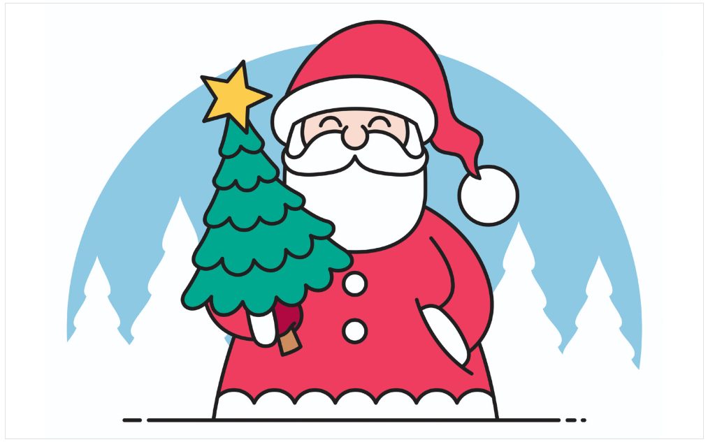 Image | cute creative christmas vector illustrations | entheosweb Image
