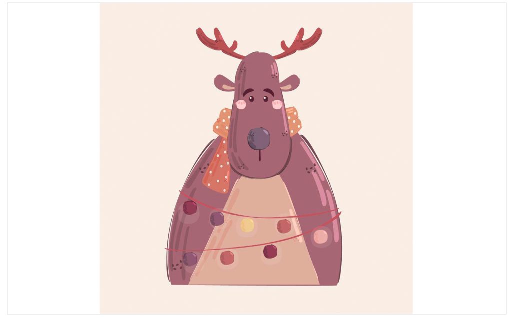 Image | cute creative christmas vector illustrations | entheosweb Image